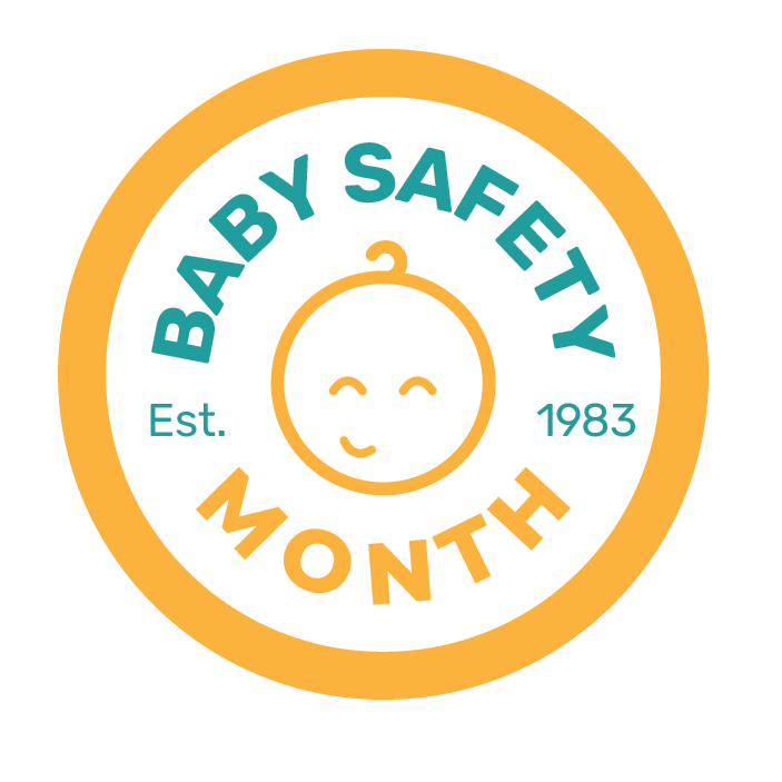 Baby Safety Month coin badge